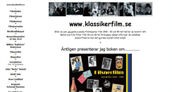 Desktop Screenshot of klassikerfilm.se